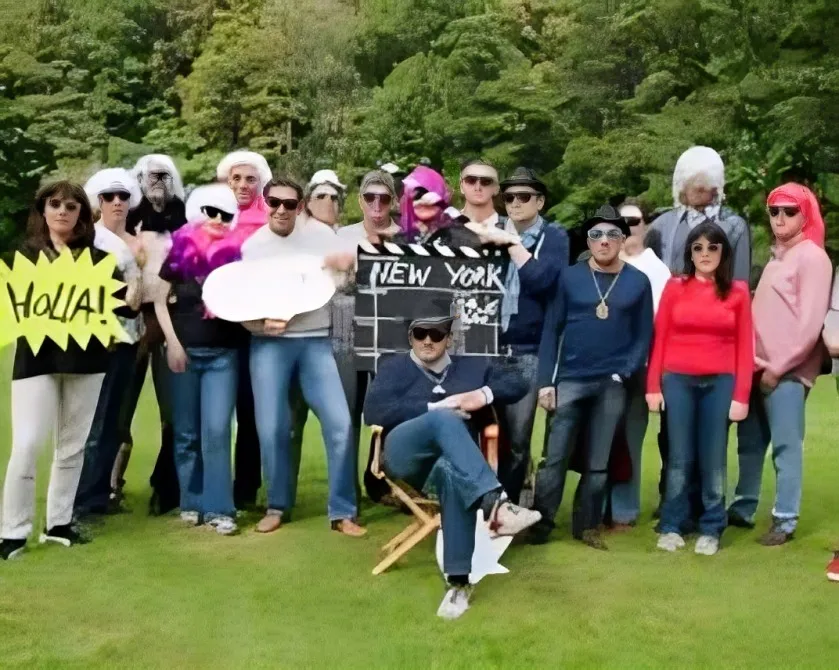 Team Filming a Scene